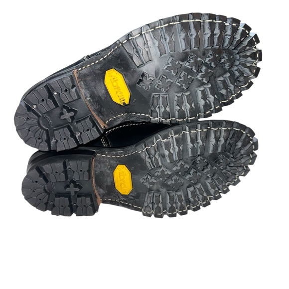 WESCO HIGHLINER 16” #100 VIBRAM LUG SOLE LACE UP MEN’S BOOTS SIZE 9 WIDE CALF - Picture 14 of 17